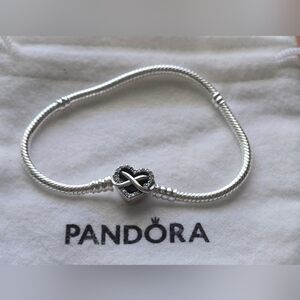 Pandora Silver Infinity Charm Bracelet